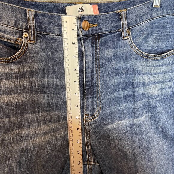 Cabi Women 5th Avenue Women Cropped High Rise Dark Wash Stretch Denim Jean 12 - Picture 8 of 11